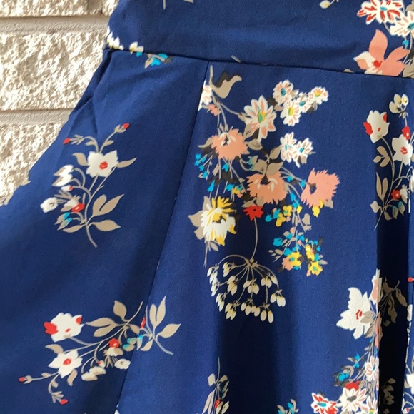 Lovely Girl Navy Floral Mini Dress - Picture 2 of 4